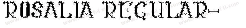Rosalia Regular字体转换